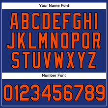 Load image into Gallery viewer, Custom Stitched Royal Orange-Black Sports Pullover Sweatshirt Hoodie