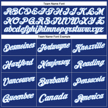 Load image into Gallery viewer, Custom Stitched Royal White-Light Blue Sports Pullover Sweatshirt Hoodie