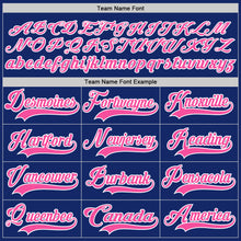 Load image into Gallery viewer, Custom Royal Pink-White Hockey Lace Neck Jersey