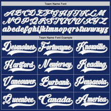 Load image into Gallery viewer, Custom Royal White-Gray Hockey Jersey