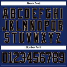 Load image into Gallery viewer, Custom Royal Black-Old Gold Hockey Jersey