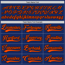 Load image into Gallery viewer, Custom Royal Orange-Black Hockey Jersey