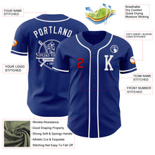 Load image into Gallery viewer, Custom Royal White-Red Authentic Baseball Jersey