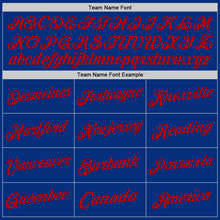 Load image into Gallery viewer, Custom Royal Red Authentic Throwback Basketball Jersey