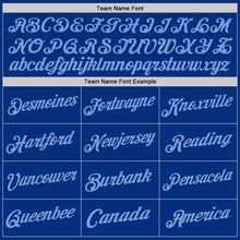 Load image into Gallery viewer, Custom Royal Light Blue Authentic Throwback Basketball Jersey