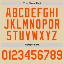 Load image into Gallery viewer, Custom Sand Orange Authentic Baseball Jersey