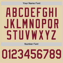 Load image into Gallery viewer, Custom Sand Crimson Authentic Baseball Jersey