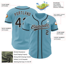 Load image into Gallery viewer, Custom Shadow Blue Black-White Authentic Baseball Jersey
