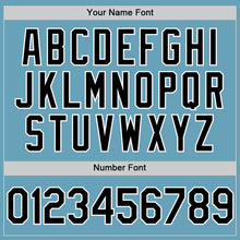 Load image into Gallery viewer, Custom Shadow Blue Black-White Authentic Baseball Jersey