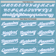 Load image into Gallery viewer, Custom Shadow Blue White-Light Blue Authentic Baseball Jersey