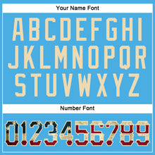 Load image into Gallery viewer, Custom Sky Blue Vintage USA Flag-City Cream Performance T-Shirt