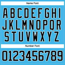 Load image into Gallery viewer, Custom Sky Blue Black-White Hockey Lace Neck Jersey