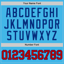 Load image into Gallery viewer, Custom Sky Blue Red-Royal Authentic Basketball Jersey