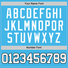 Load image into Gallery viewer, Custom Sky Blue White-Black Authentic Basketball Jersey