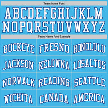 Load image into Gallery viewer, Custom Sky Blue White-Royal Authentic Basketball Jersey