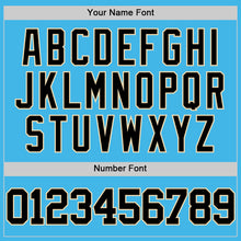 Load image into Gallery viewer, Custom Sky Blue Black-Cream Authentic Basketball Jersey