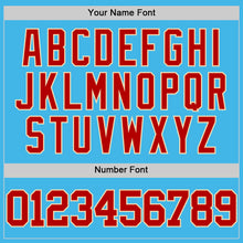 Load image into Gallery viewer, Custom Sky Blue Red-Cream Authentic Basketball Jersey