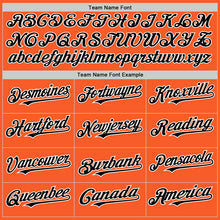 Load image into Gallery viewer, Custom Orange Black-White Authentic Sleeveless Baseball Jersey