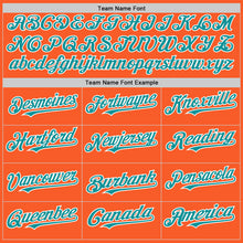 Load image into Gallery viewer, Custom Orange Teal-White Authentic Sleeveless Baseball Jersey