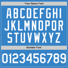 Load image into Gallery viewer, Custom Powder Blue White Authentic Sleeveless Baseball Jersey