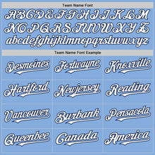 Load image into Gallery viewer, Custom Light Blue White-Navy Authentic Sleeveless Baseball Jersey