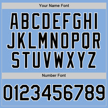 Load image into Gallery viewer, Custom Light Blue Black-White Authentic Sleeveless Baseball Jersey