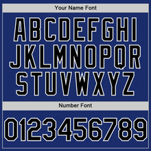 Load image into Gallery viewer, Custom Royal Black-White Authentic Sleeveless Baseball Jersey