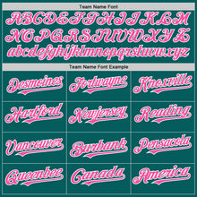 Load image into Gallery viewer, Custom Teal Pink-White Authentic Sleeveless Baseball Jersey
