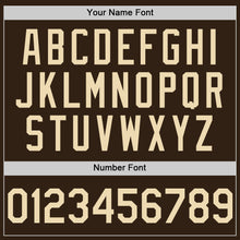 Load image into Gallery viewer, Custom Brown Cream Authentic Sleeveless Baseball Jersey