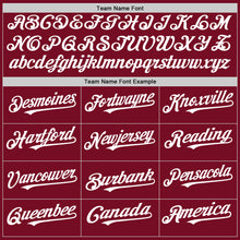 Load image into Gallery viewer, Custom Crimson White Authentic Sleeveless Baseball Jersey