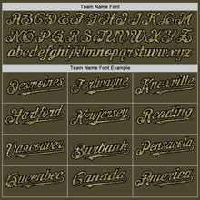 Load image into Gallery viewer, Custom Olive Camo-Black Authentic Sleeveless Salute To Service Baseball Jersey