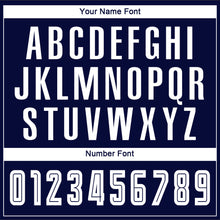 Load image into Gallery viewer, Custom Light Blue White-Navy Sublimation Fade Fashion Soccer Uniform Jersey