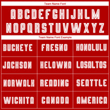 Load image into Gallery viewer, Custom Red White-Black Sublimation Fade Fashion Soccer Uniform Jersey