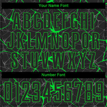 Load image into Gallery viewer, Custom Black Neon Green Sublimation Soccer Uniform Jersey