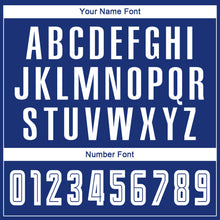 Load image into Gallery viewer, Custom Royal White-Black Sublimation Fade Fashion Soccer Uniform Jersey