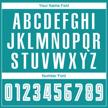 Load image into Gallery viewer, Custom Teal White-Black Sublimation Fade Fashion Soccer Uniform Jersey