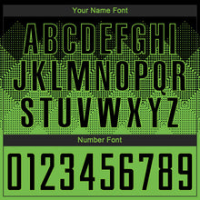 Load image into Gallery viewer, Custom Neon Green Black Sublimation Soccer Uniform Jersey
