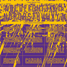 Load image into Gallery viewer, Custom Purple Yellow Sublimation Soccer Uniform Jersey