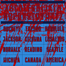 Load image into Gallery viewer, Custom Powder Blue Red-Navy Sublimation Soccer Uniform Jersey