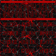 Load image into Gallery viewer, Custom Black Red Sublimation Soccer Uniform Jersey