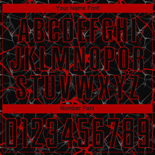 Load image into Gallery viewer, Custom Black Red Sublimation Soccer Uniform Jersey