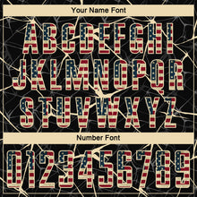 Load image into Gallery viewer, Custom Black Vintage USA Flag-City Cream Sublimation Soccer Uniform Jersey