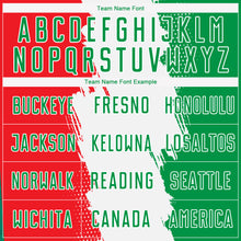 Load image into Gallery viewer, Custom Grass Green Red-White Sublimation Mexico Soccer Uniform Jersey