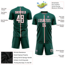 Load image into Gallery viewer, Custom Green White-Red Sublimation Mexico Soccer Uniform Jersey