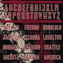 Load image into Gallery viewer, Custom Black Crimson-Cream Sublimation Soccer Uniform Jersey