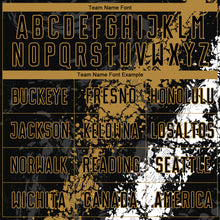 Load image into Gallery viewer, Custom Black Old Gold-White Sublimation Soccer Uniform Jersey