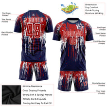 Load image into Gallery viewer, Custom Red Royal-White Sublimation Soccer Uniform Jersey