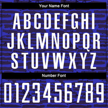 Load image into Gallery viewer, Custom Royal White Sublimation Soccer Uniform Jersey