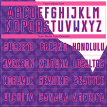 Load image into Gallery viewer, Custom Purple Pink-White Curve Lines Sublimation Soccer Uniform Jersey