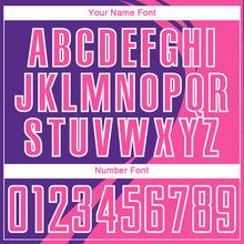 Load image into Gallery viewer, Custom Pink Purple-White Curve Lines Sublimation Soccer Uniform Jersey